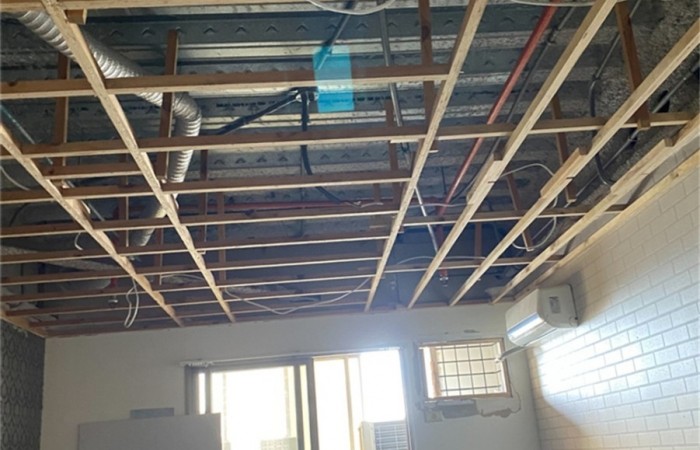 木工隔間-平鋪天花板實景 (3)